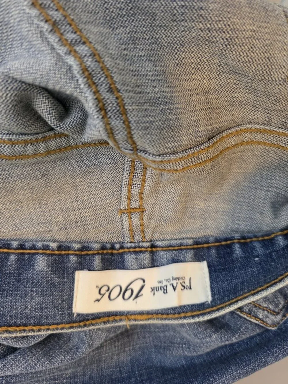 Jos A Bank 1905 Men's Jeans Size 40 x 32 Blue Tailored Fit Denim Jean Pants